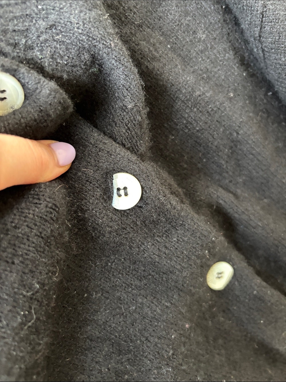 & Daughter Ada Cardigan Black Button-Front Knit - Picture 4 of 8